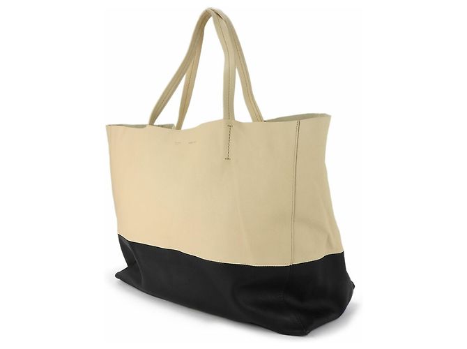 Cabas Céline Borsa tote orizzontale Celine Nero Beige - vista 2