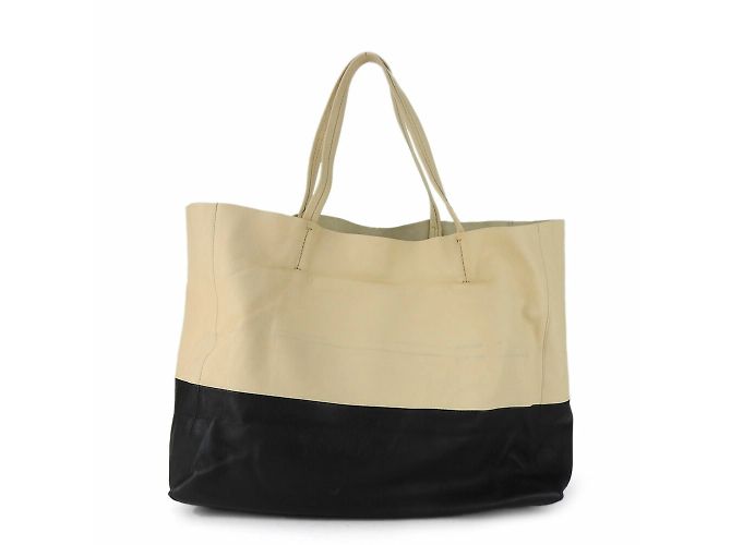 Cabas Céline Borsa tote orizzontale Celine Nero Beige - vista 3
