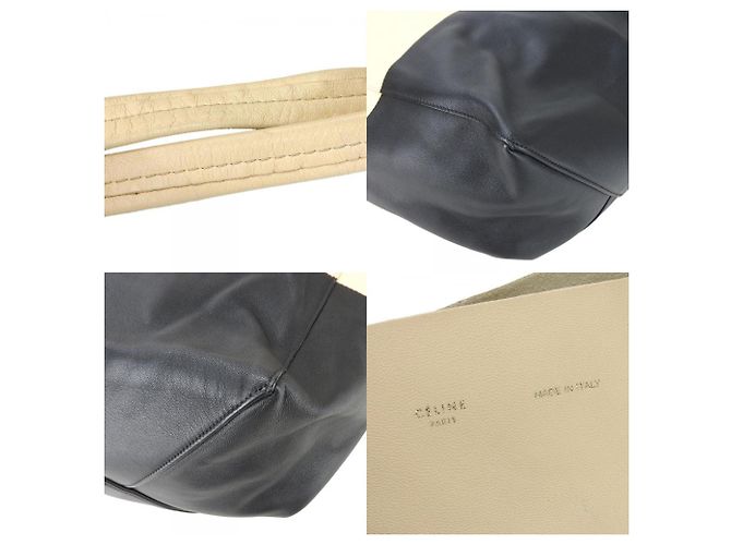 Cabas Céline Borsa tote orizzontale Celine Nero Beige - vista 5