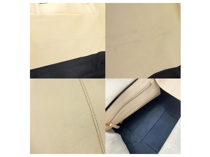 Cabas Céline Borsa tote orizzontale Celine Nero Beige - vista 6