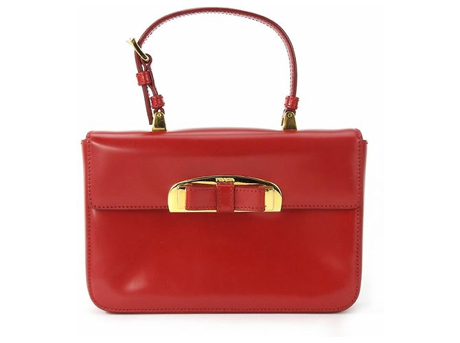 Borsa Prada BN1670 in pelle di vitello ROSSO - vista 11