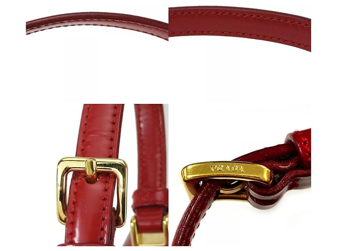 Borsa Prada BN1670 in pelle di vitello ROSSO - vista 5