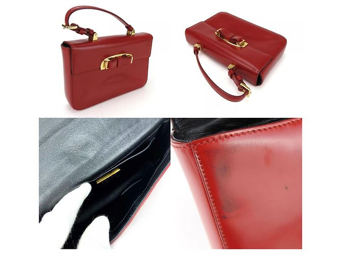 Borsa Prada BN1670 in pelle di vitello ROSSO - vista 6