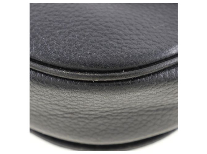 Borsa a spalla in pelle nera Burberry Nero - vista 4