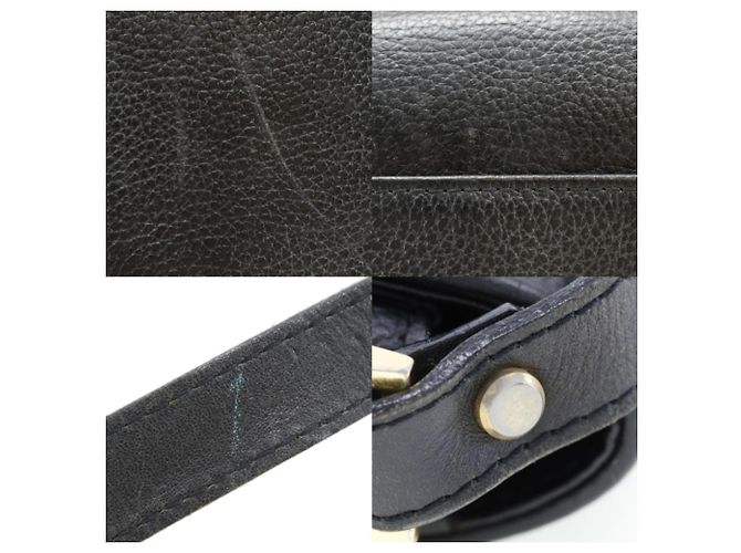 Borsa a spalla in pelle nera Burberry Nero - vista 6