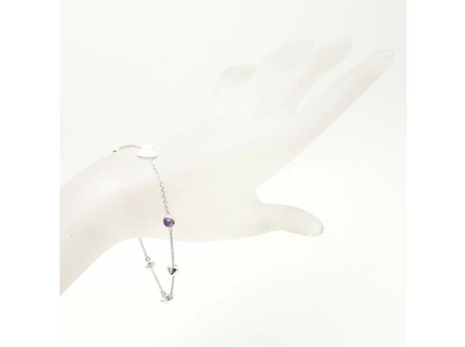 Bracciale charm a forma di cuore GUCCI Argento - vista 2