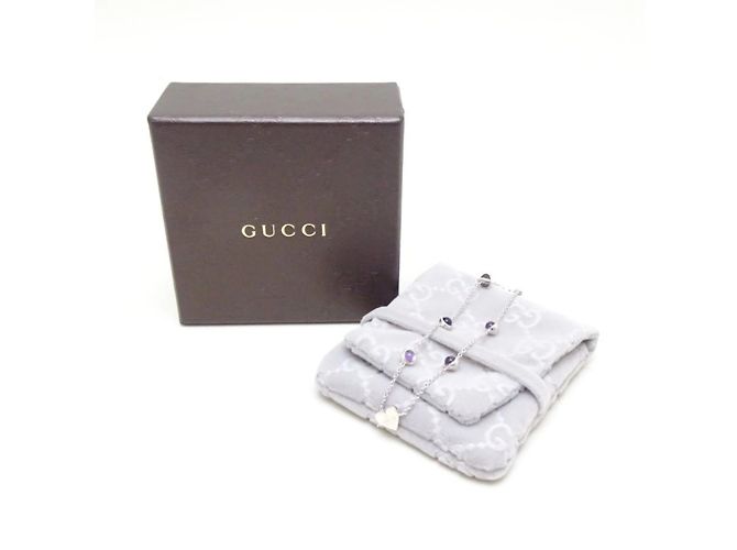 Bracciale charm a forma di cuore GUCCI Argento - vista 5