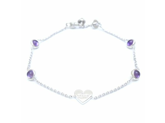 Bracciale charm a forma di cuore GUCCI Argento - vista 6