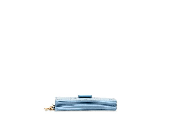 Tarjetero Dior Cannage Christian Dior Azul - vista 4