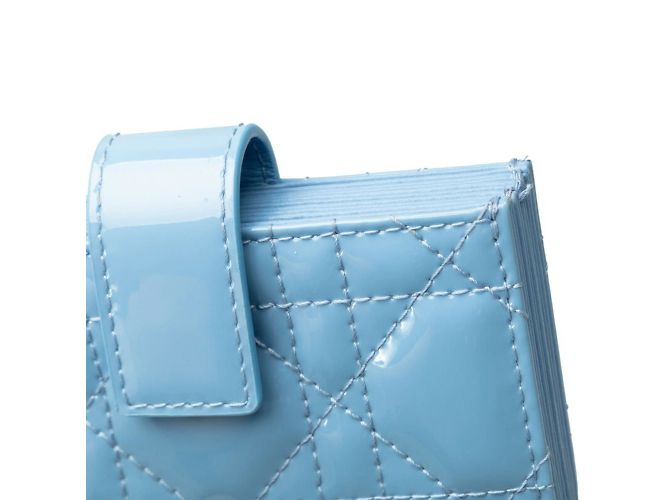 Tarjetero Dior Cannage Christian Dior Azul - vista 5