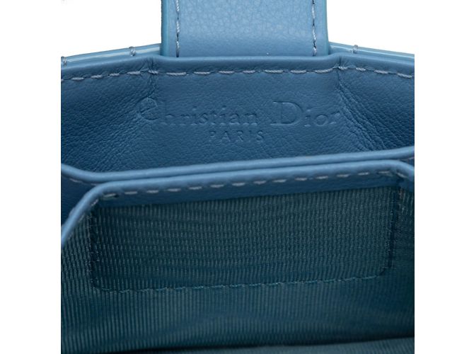 Tarjetero Dior Cannage Christian Dior Azul - vista 7