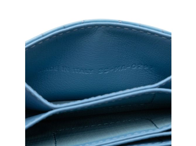 Tarjetero Dior Cannage Christian Dior Azul - vista 8
