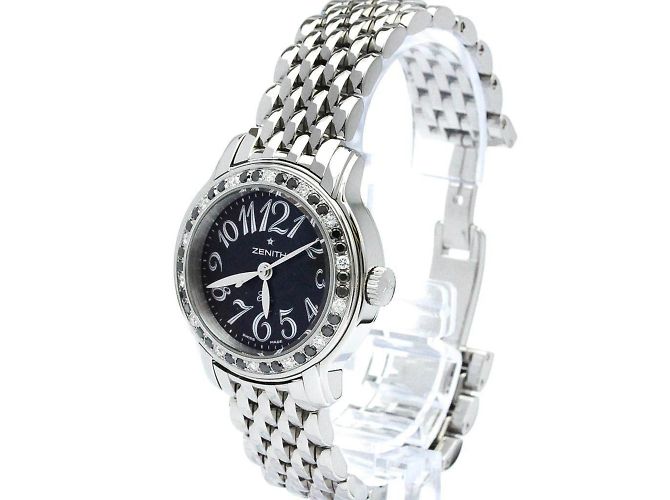 Zénith Zenith Baby Star Diamond Automatik-Uhr aus Edelstahl - Ansicht 2