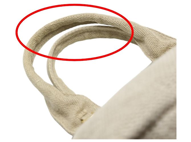 Borsa tote in tela beige Prada - vista 11