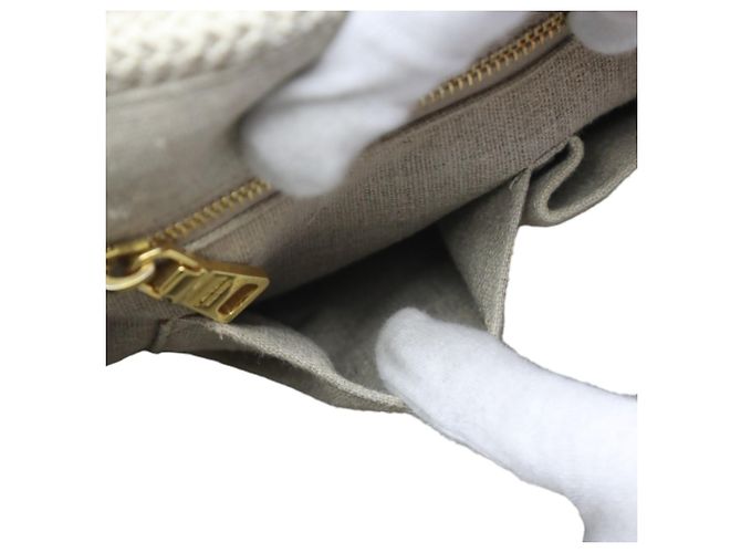 Borsa tote in tela beige Prada - vista 13