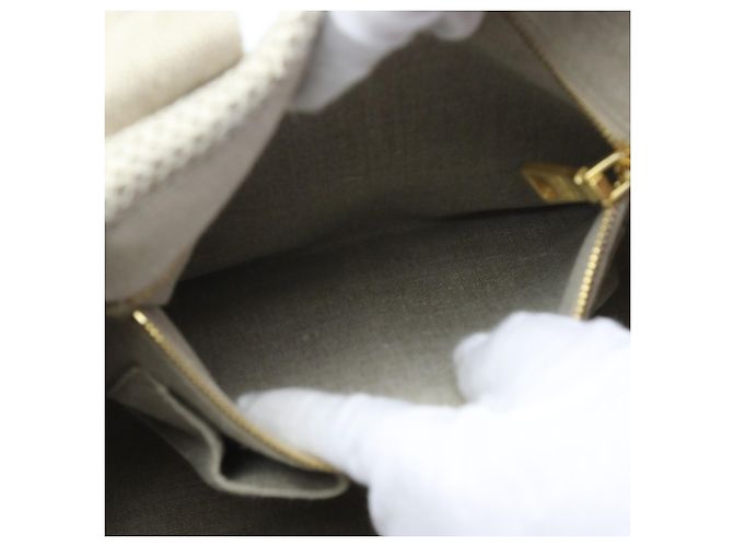 Borsa tote in tela beige Prada - vista 15