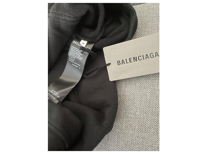 Balenciaga Sudadera de algodón con logo negro - vista 10