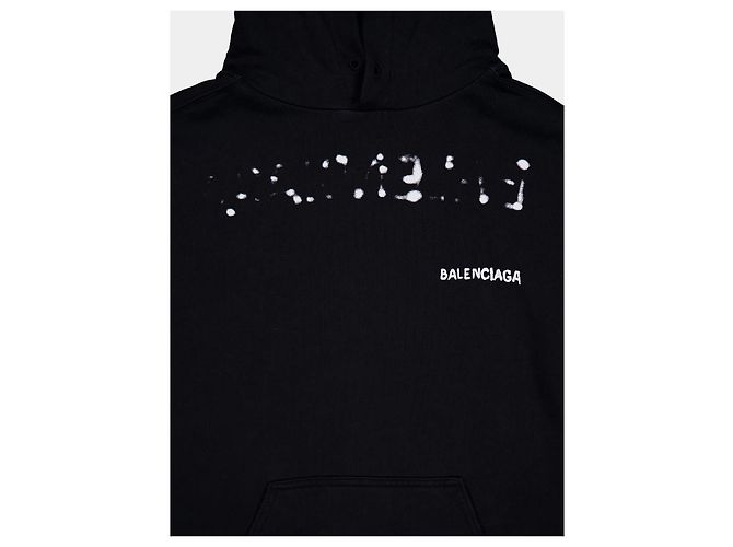 Balenciaga Sudadera de algodón con logo negro - vista 3