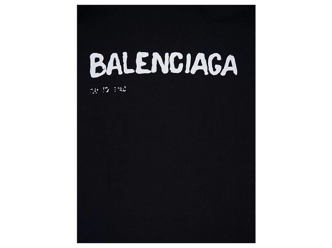 Balenciaga Sudadera de algodón con logo negro - vista 4