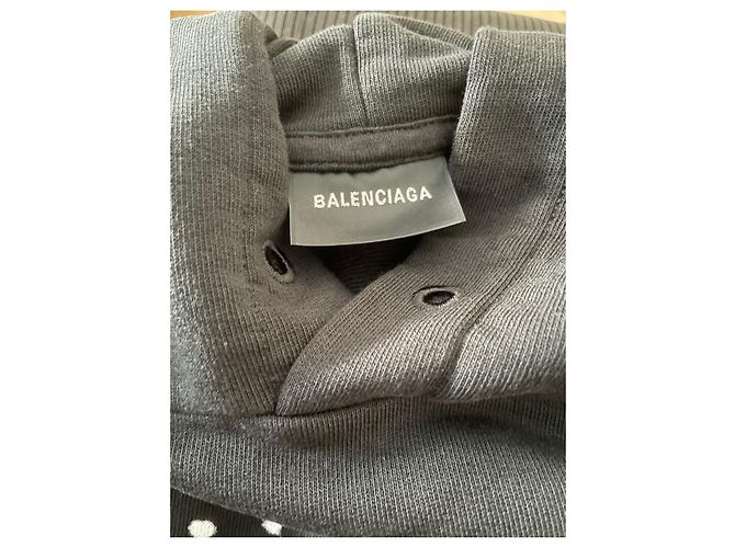 Balenciaga Sudadera de algodón con logo negro - vista 9