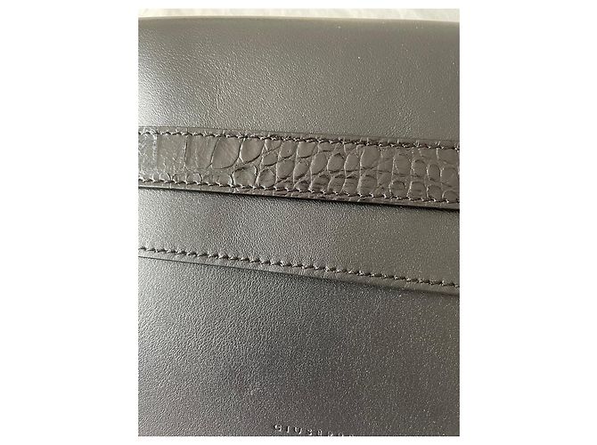 Pochette Giuseppe Zanotti de cuero negro - vista 2