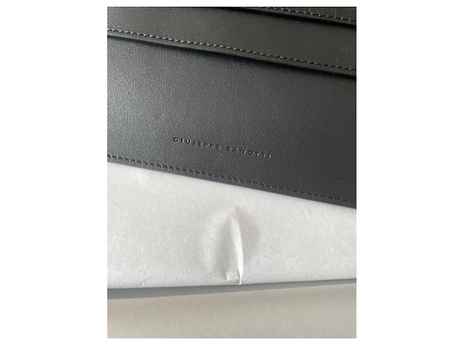 Pochette Giuseppe Zanotti de cuero negro - vista 5