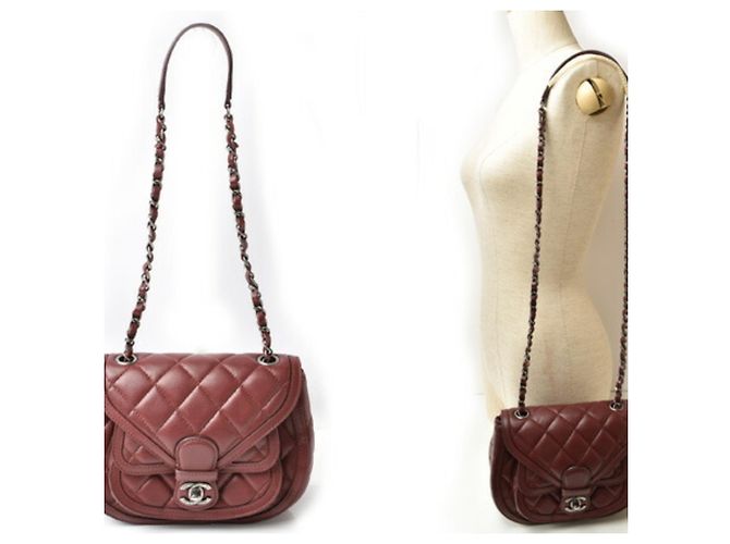 Borsa Saddle di Chanel in Bordeaux Bordò - vista 2