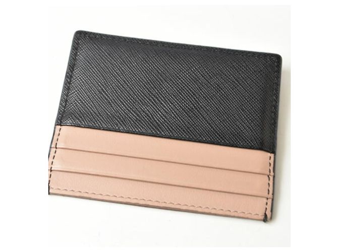 Tarjetero negro Saffiano Prada - vista 4
