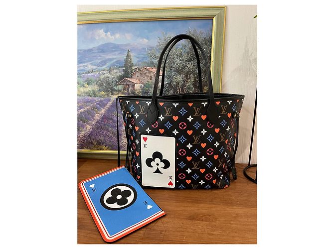 Borsa Louis Vuitton Neverfull con pochette rimovibile Multicolore - vista 3