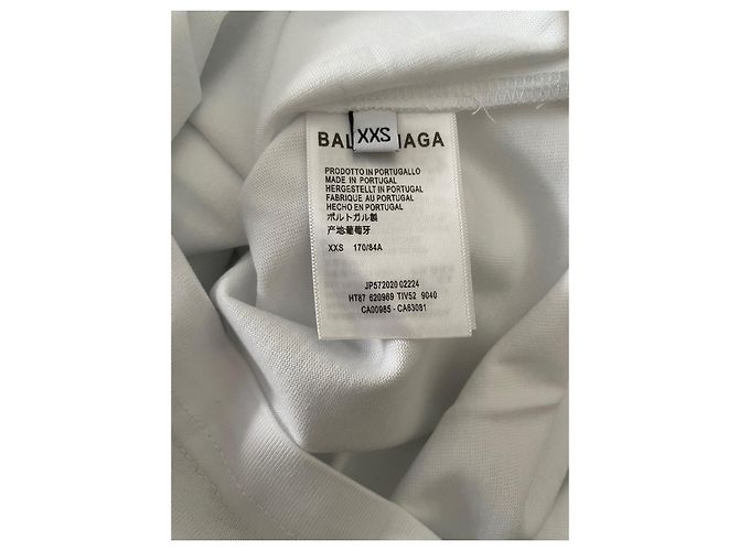 T-shirt Balenciaga blanc oversize en coton - vue 7