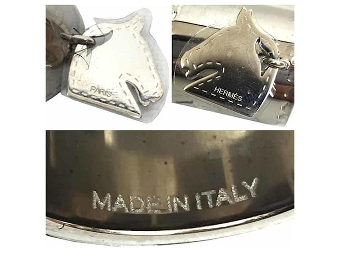 Ring Hermès Anello per sciarpa a forma di cavallo Hermes Argento - vista 3