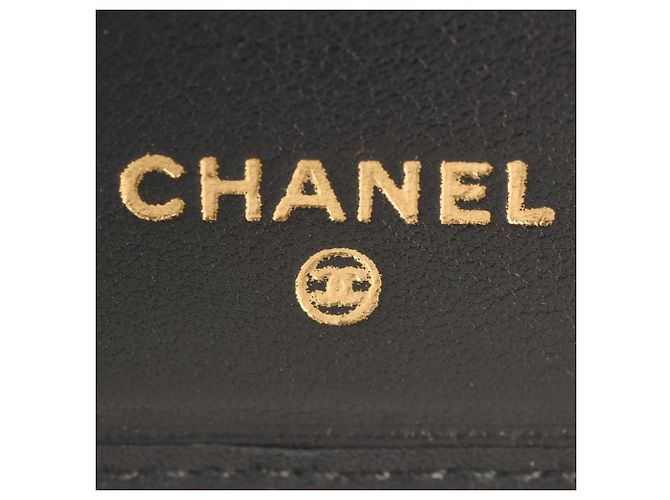 Chanel Wild Stitch Bi-fold Long Wallet Black - view 6