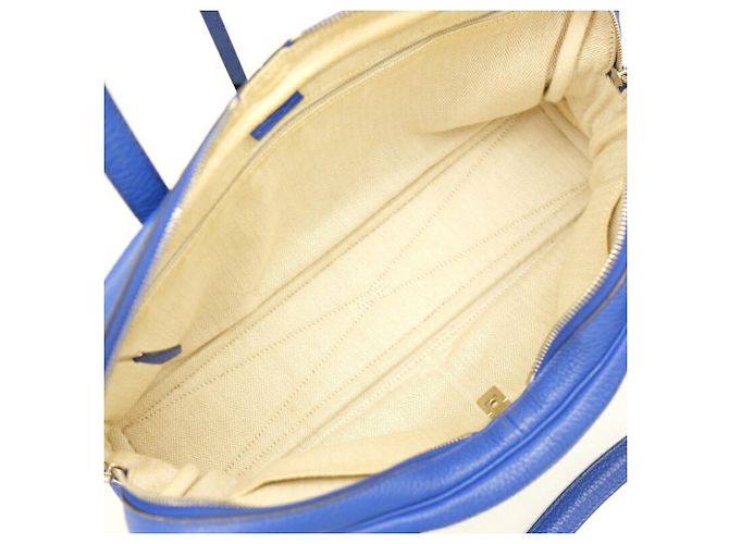 Hermès Borsa tote Hermes Victoria 38 Blu - vista 11