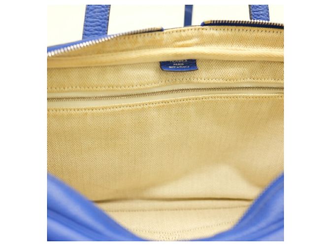 Hermès Borsa tote Hermes Victoria 38 Blu - vista 12