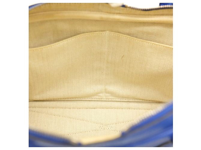 Hermès Borsa tote Hermes Victoria 38 Blu - vista 14