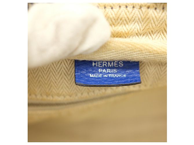 Hermès Borsa tote Hermes Victoria 38 Blu - vista 17