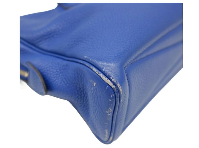 Hermès Borsa tote Hermes Victoria 38 Blu - vista 6
