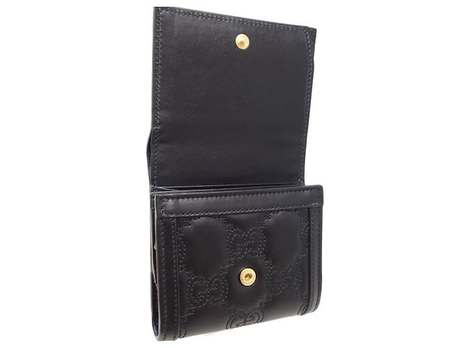 Billetera de cuero plegable Gucci Negro - vista 5