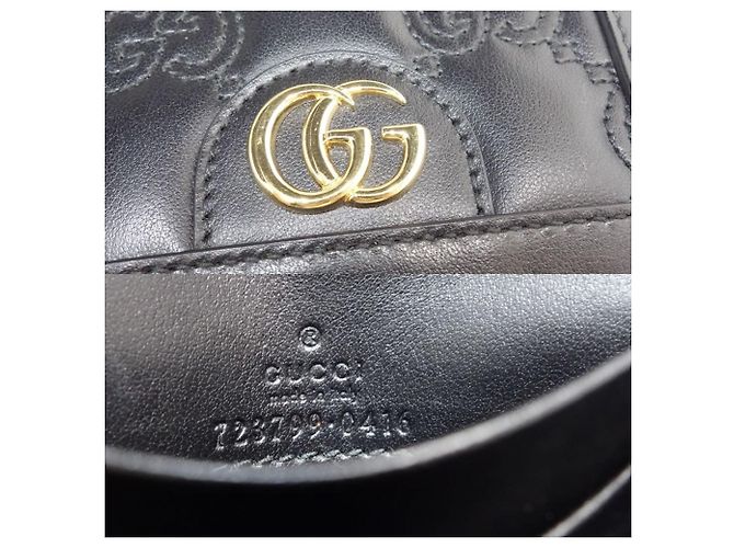 Billetera de cuero plegable Gucci Negro - vista 9