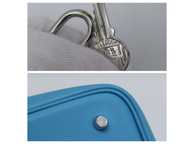 Hermès Borsa Hermes Picotin Lock MM Blu chiaro - vista 10
