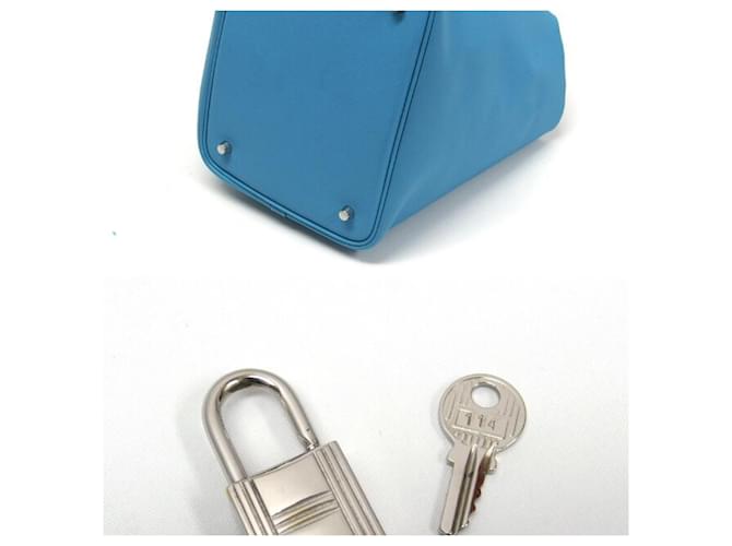 Hermès Borsa Hermes Picotin Lock MM Blu chiaro - vista 4