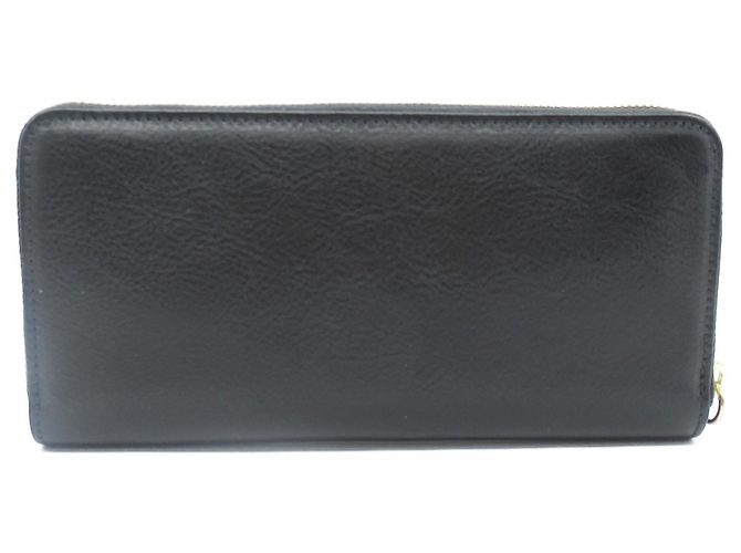 Billetera bi-fold de cuero negro Il Bisonte - vista 2
