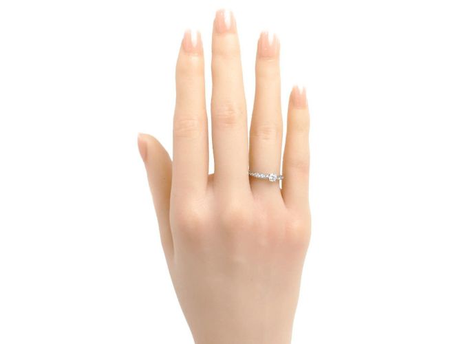 Anillo de compromiso de platino Harmony de Tiffany & Co. - vista 7