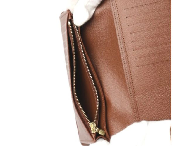Cartera larga Monogram Louis Vuitton Castaño - vista 5