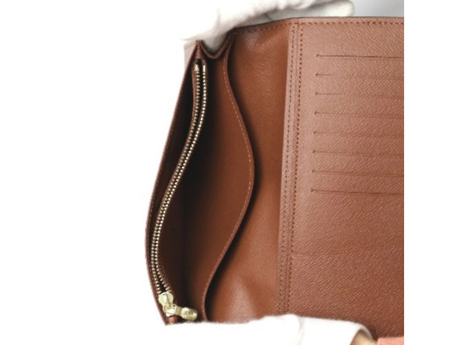 Cartera larga Monogram Louis Vuitton Castaño - vista 6