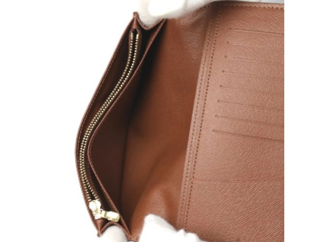 Cartera larga Monogram Louis Vuitton Castaño - vista 7