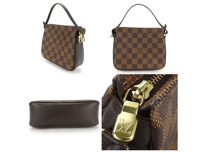 Pochette in tela Damier Louis Vuitton Damier ebene - vista 3