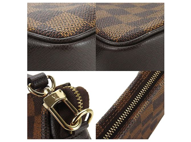 Pochette in tela Damier Louis Vuitton Damier ebene - vista 4