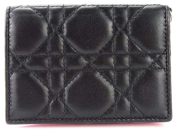 Estuche para tarjetas de visita Christian Dior Negro Rosa - vista 2