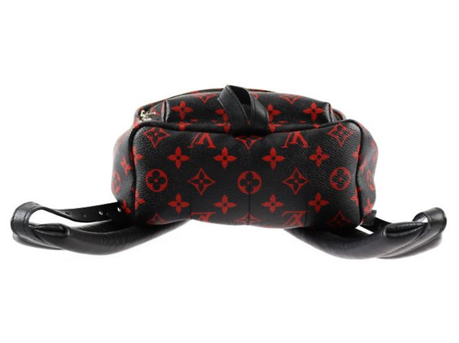 Zaino Palm Springs PM di Louis Vuitton Nero Rosso Monogramma - vista 4